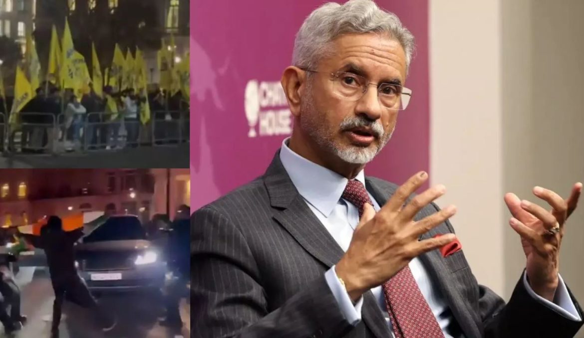 ஜெய்சங்கர் லண்டன் வருகையில் பாதுகாப்பு குறைபாடு