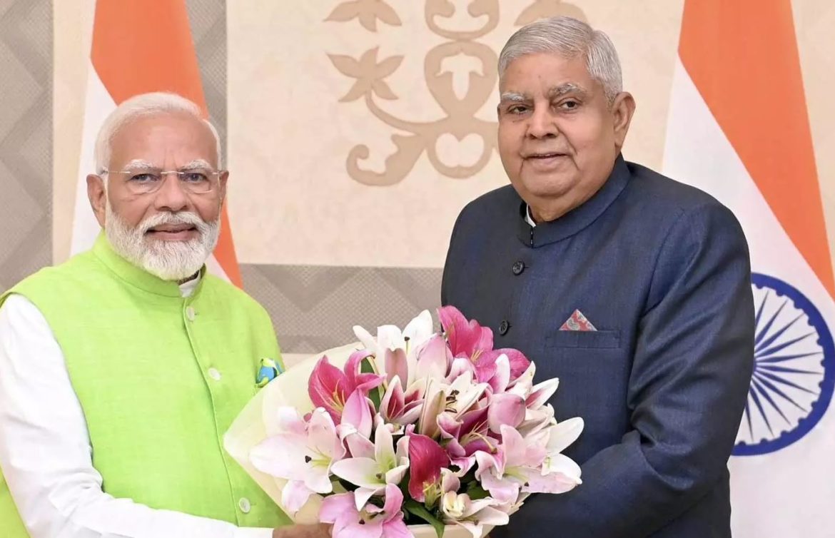 இந்திய உப ஜனாதிபதி ஜெகதீப் தன்கர் தனது பதவியை இராஜினாமா செய்தார்!